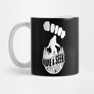 Hide And Seek Champion Bigfoot Footprint Mug